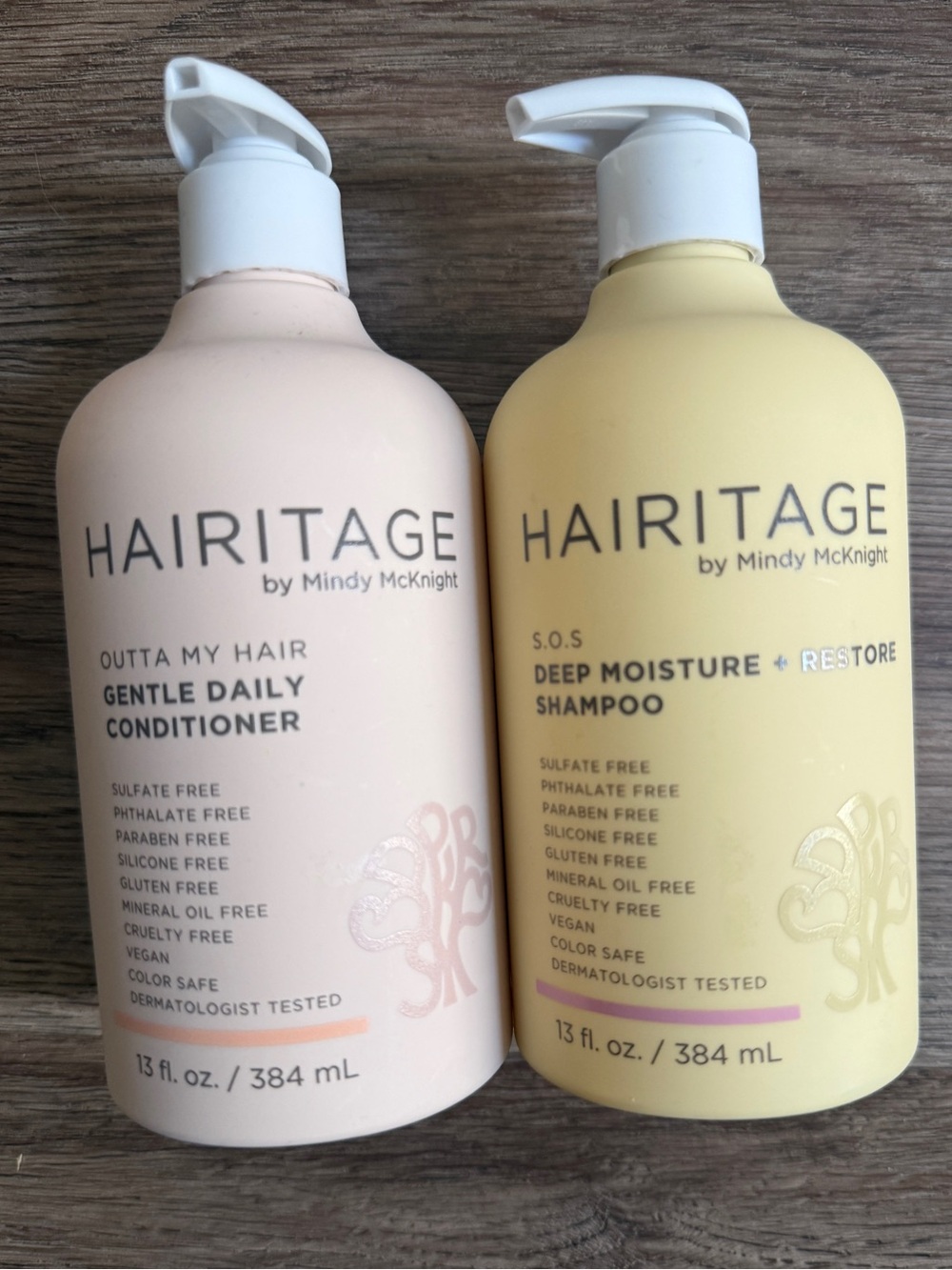 NWT Hairitage Deep Moisture Shampoo & Gentle Daily Conditioner (13 oz each)